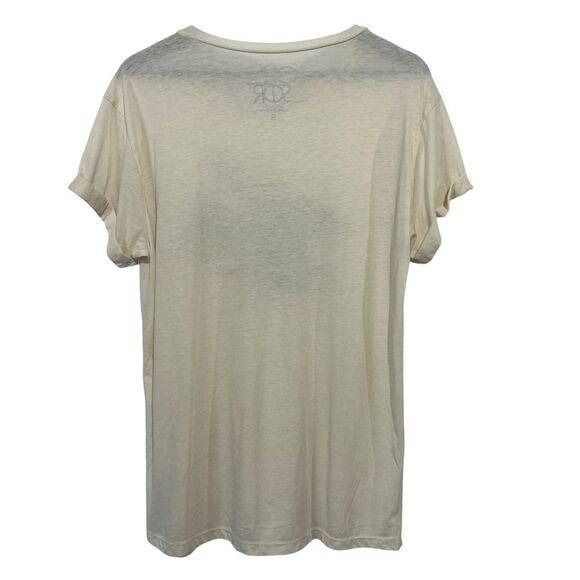 Chaser Rainbow Unicorn Graphic Tee Womens Small Rolled Sleeve Top T-Shirt - Picture 4 of 5